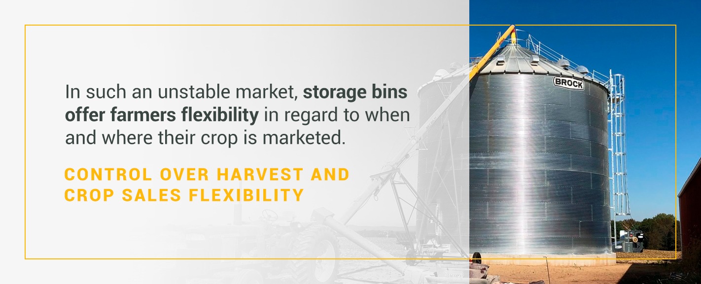 Why grain storage bins offer crop flexibility